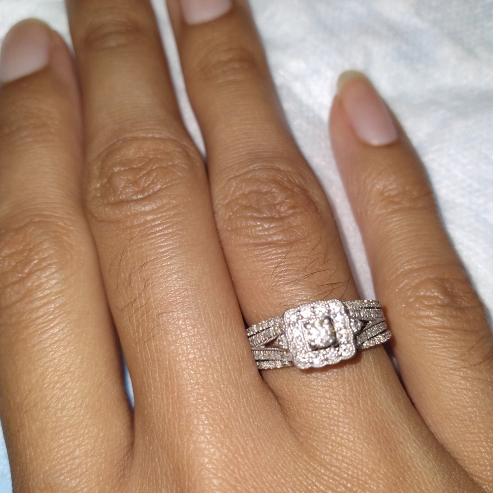 Diamond Engagement Ring 14k white gold - Picture 6 of 7
